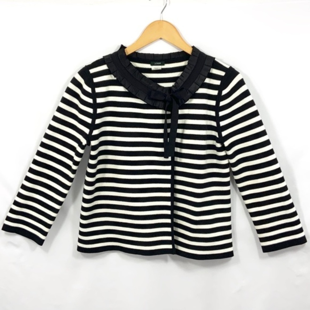 J. Crew Stripped Cardigan